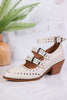 Ivory Corky Cackle Adjustable Buckle Shoes - Whiskey Skies - CORKYS FOOTWEAR