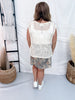 Ivory Open Fishnet Knit Sleeveless Top - Whiskey Skies - DAVI & DANI