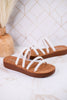 Ivory "Striptease" Sandals - Whiskey Skies - CORKYS FOOTWEAR