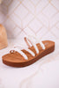 Ivory "Striptease" Sandals - Whiskey Skies - CORKYS FOOTWEAR