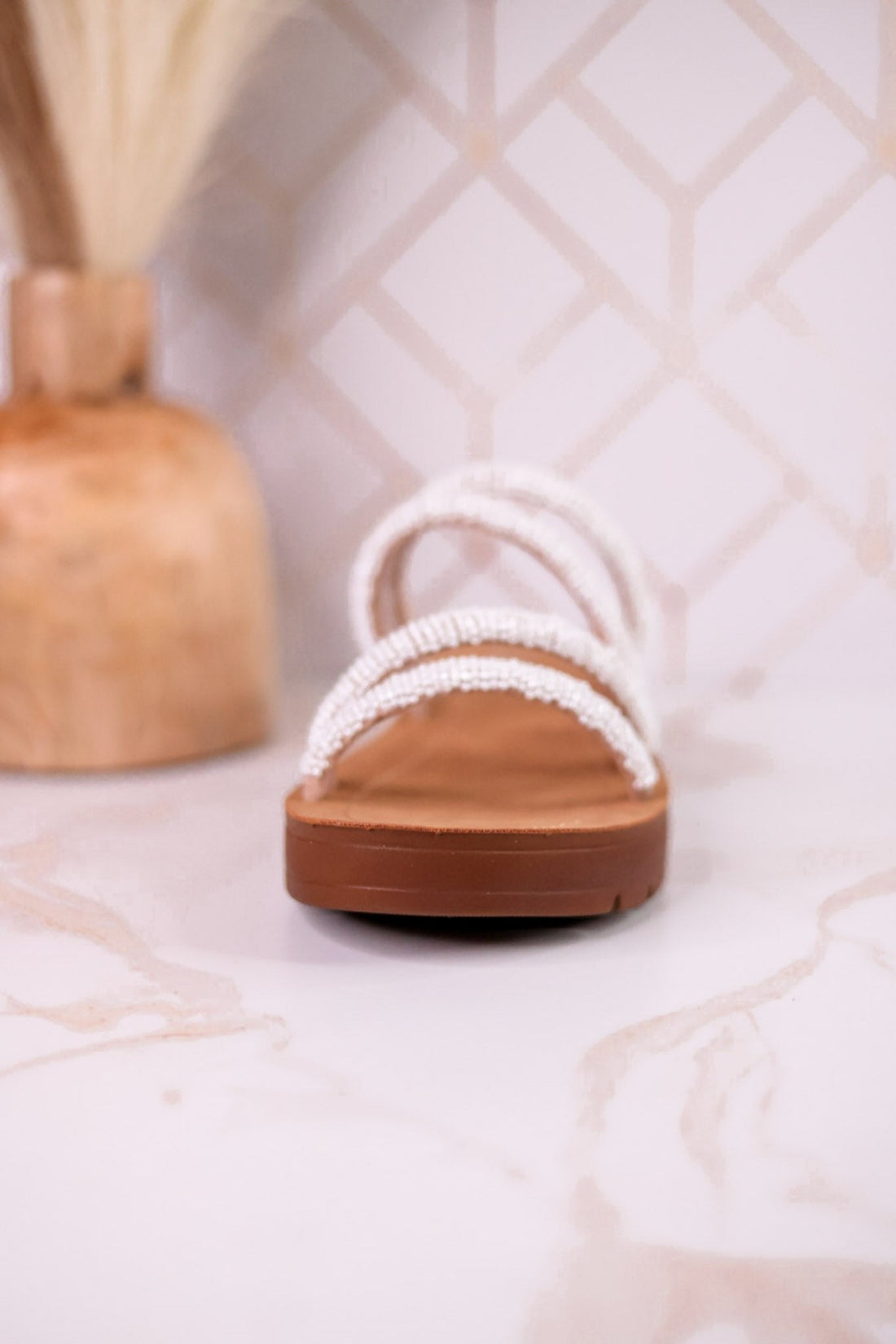 Ivory "Striptease" Sandals - Whiskey Skies - CORKYS FOOTWEAR