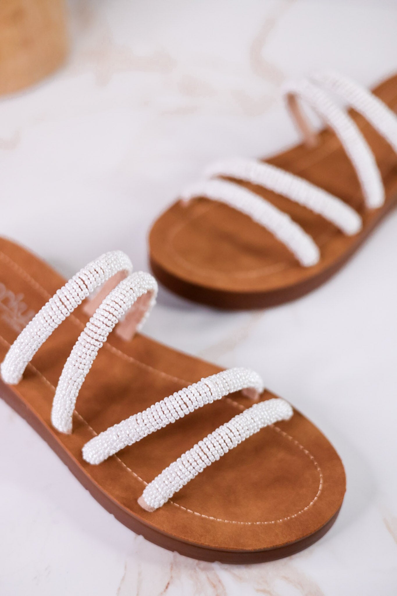 Ivory "Striptease" Sandals - Whiskey Skies - CORKYS FOOTWEAR