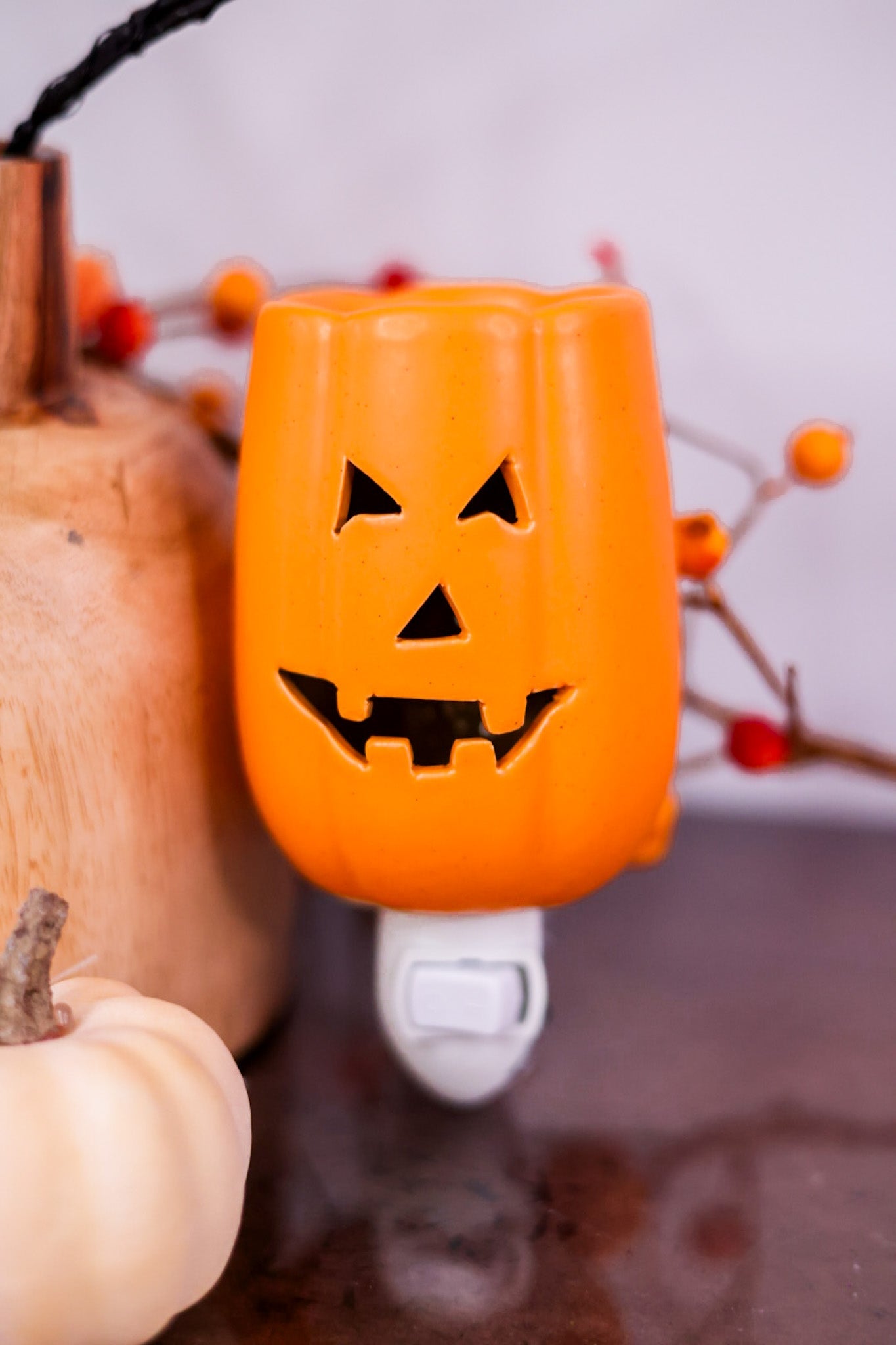 Jack - O - Lantern Plug in Wax Warmer - Whiskey Skies - CANDLE WARMERS ETC