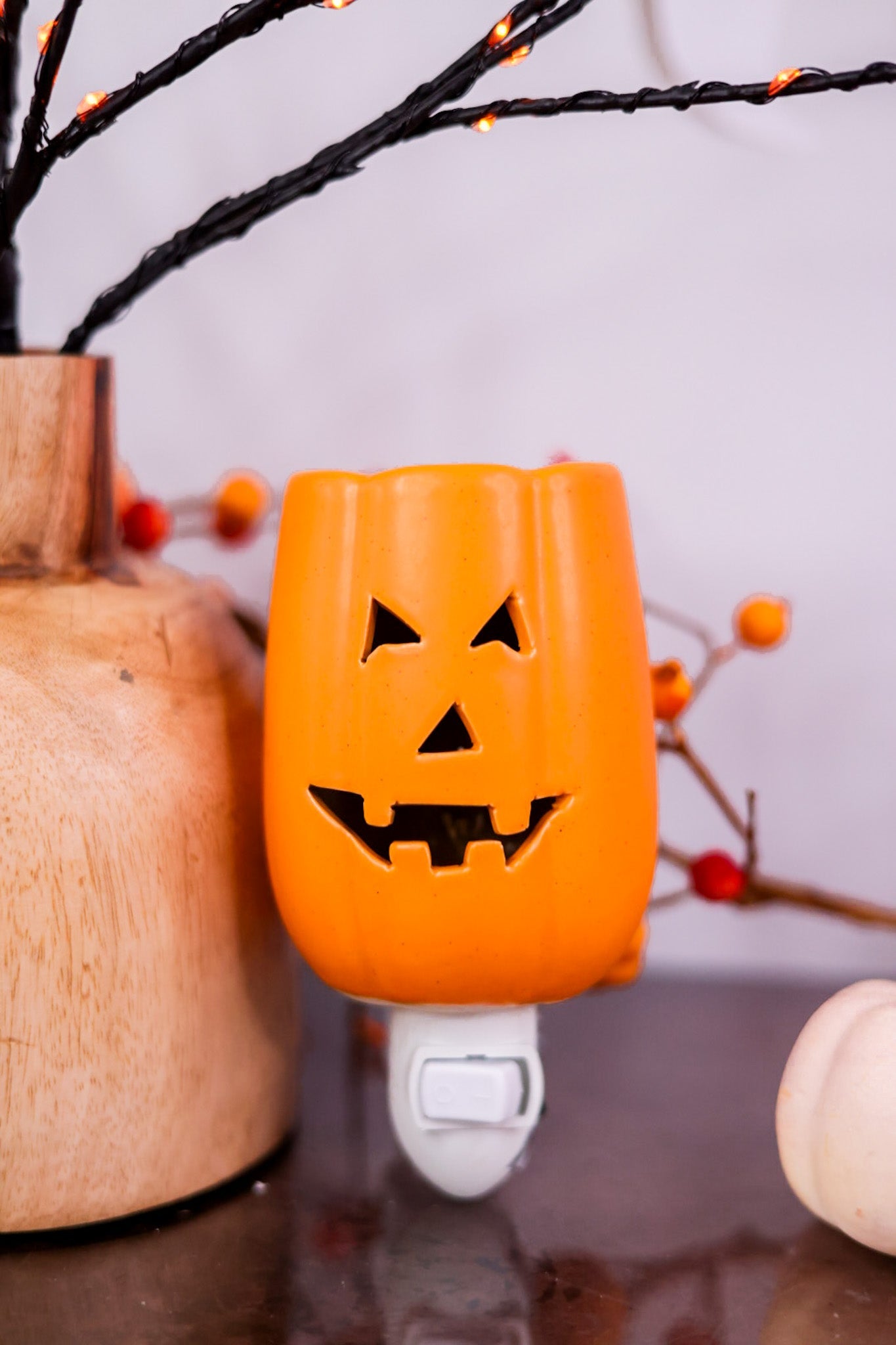 Jack - O - Lantern Plug in Wax Warmer - Whiskey Skies - CANDLE WARMERS ETC