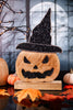 Jack O' Lantern With Witch Hat Stand - Whiskey Skies - WT COLLECTION