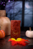 Jack O'Lantern LED Votive Pillar Candle - Whiskey Skies - WT COLLECTION