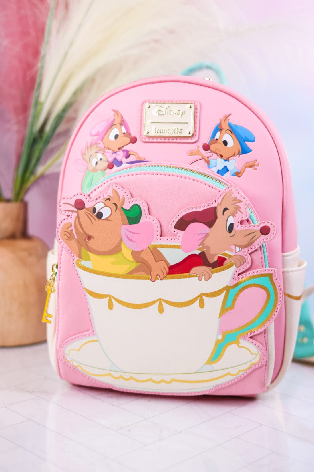 Jaq And Gus Mini Disney Backpack - Whiskey Skies - LOUNGEFLY