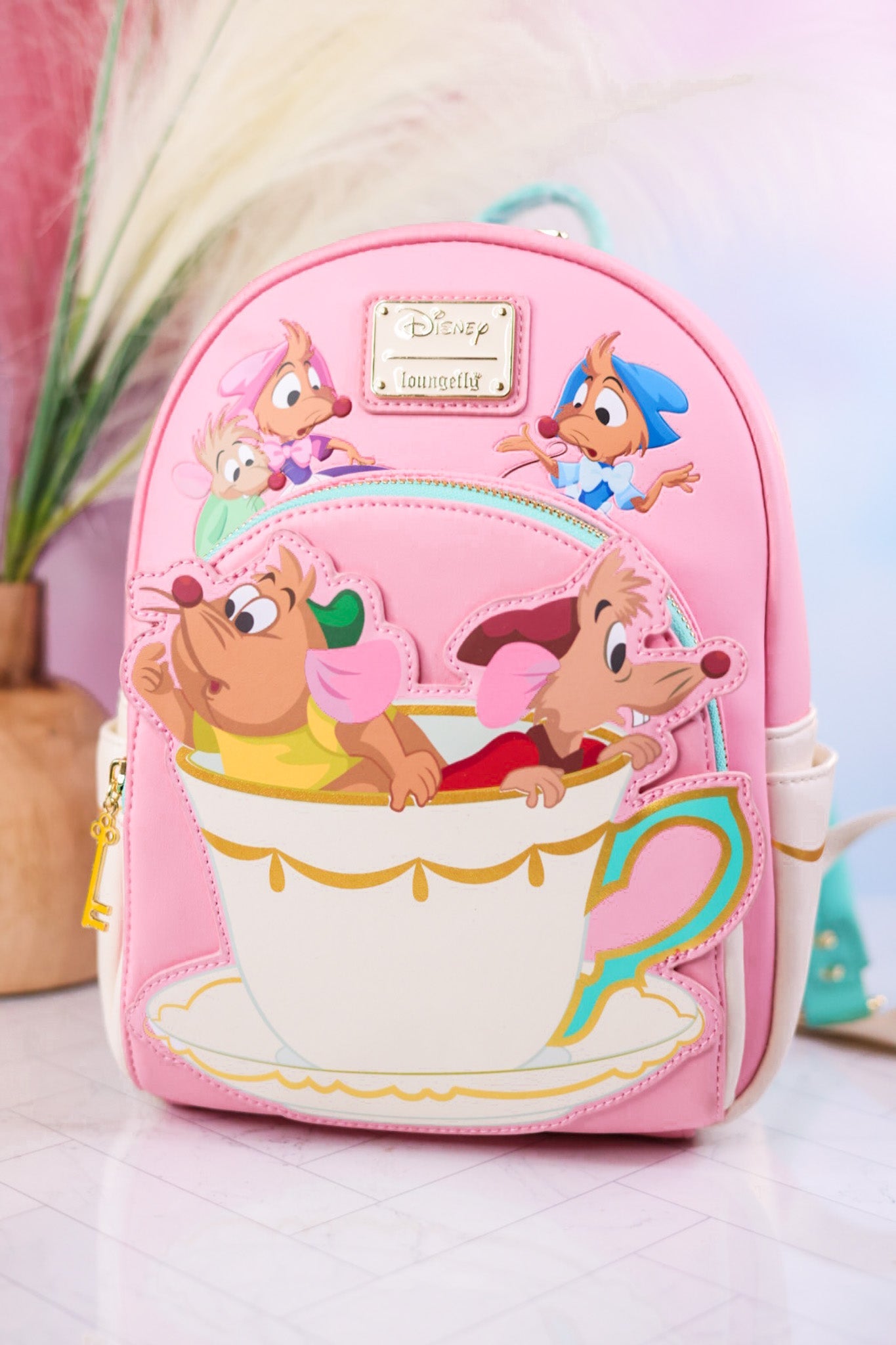 Jaq And Gus Mini Disney Backpack - Whiskey Skies - LOUNGEFLY