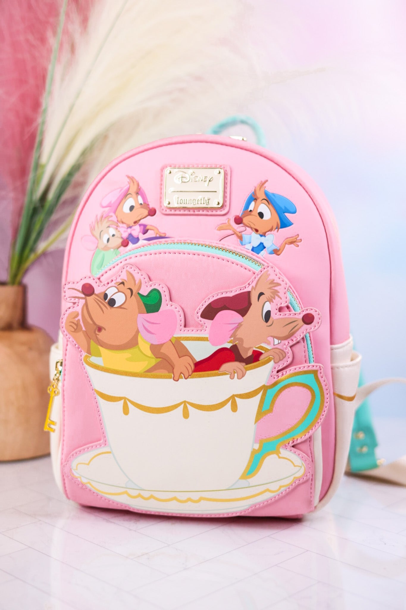 Jaq And Gus Mini Disney Backpack - Whiskey Skies - LOUNGEFLY