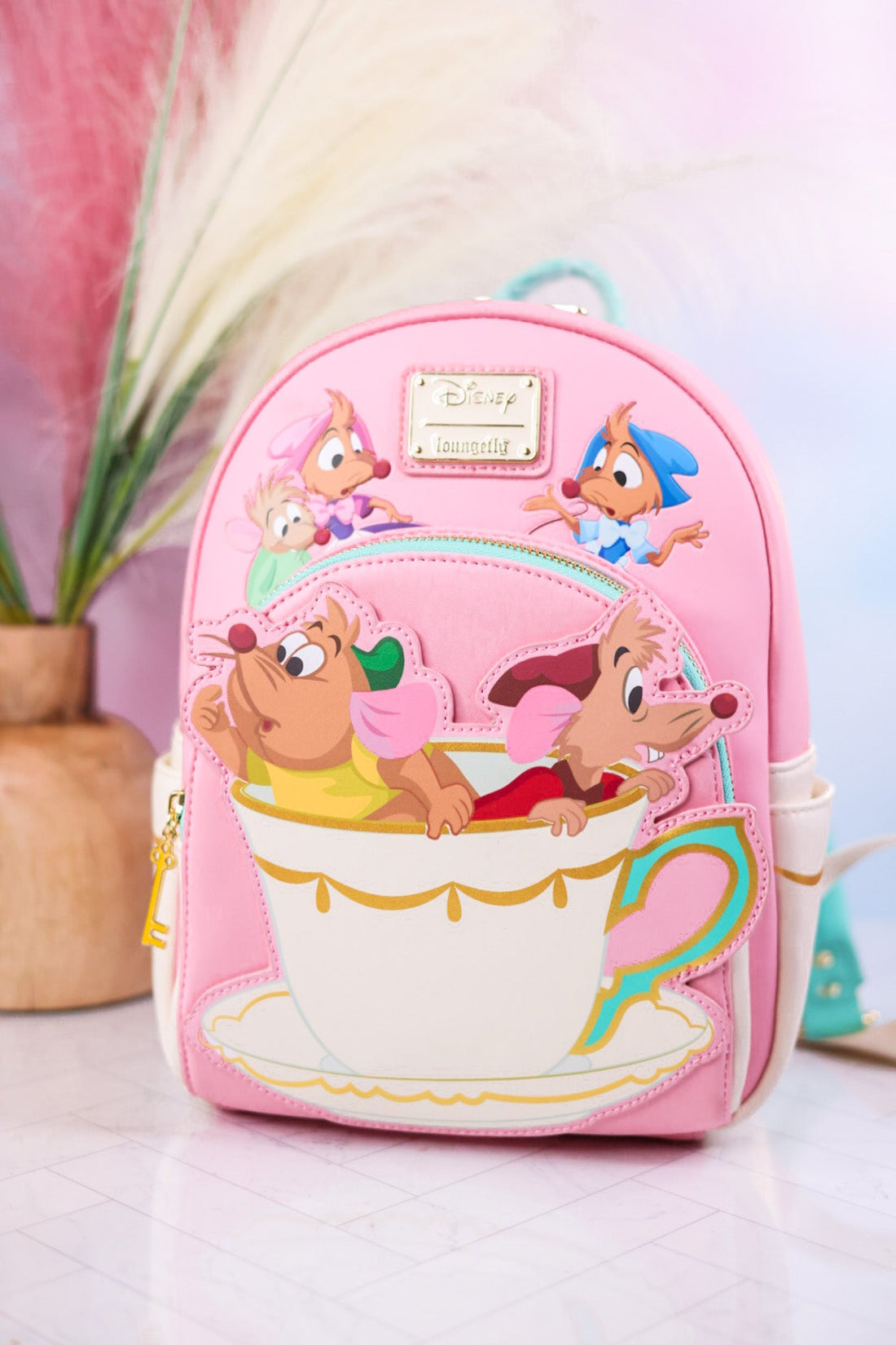 Jaq And Gus Mini Disney Backpack - Whiskey Skies - LOUNGEFLY