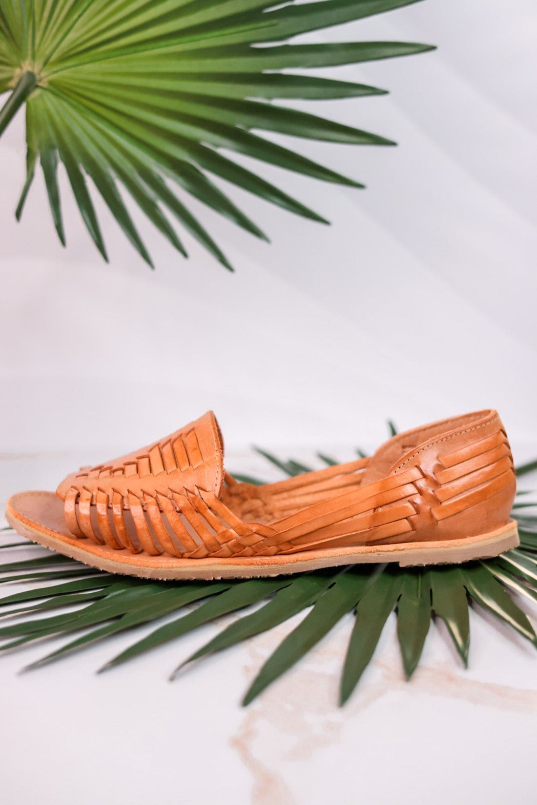 Jared Huarache Woven Tan Slip on Sandals - Whiskey Skies - VOLATILE