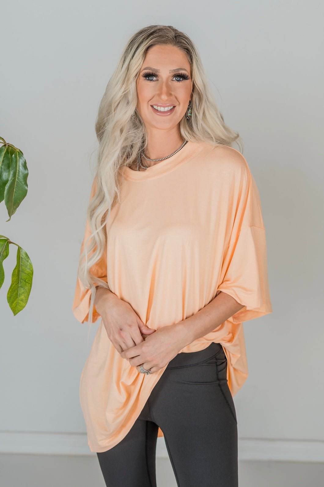 Jersey Knit Tunic Top (5 Colors) - Whiskey Skies - BLUMIN