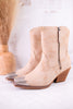 Jimi Ankle Boots in Taupe - Whiskey Skies - VERY G