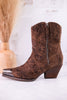 Jimi Black Leopard Ankle Boots - Whiskey Skies - VERY G