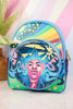 Jimi Hendrix Psychedelic Glow Landscape Zip Mini Backpack - Whiskey Skies - LOUNGEFLY