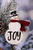 Joy & Noel Snowman Ornaments (Two Styles) - Whiskey Skies - MELROSE INTL