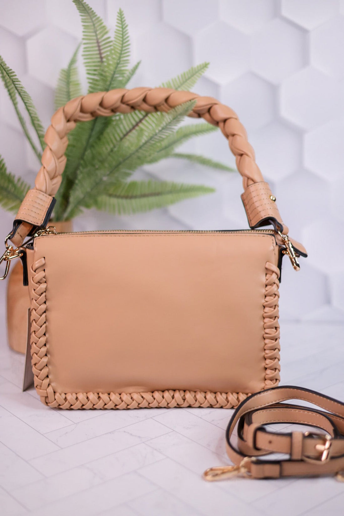 Judith Whipstitch Shoulder Bag - Whiskey Skies - JEN & CO