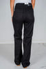 Judy Blue Black High Waist Patch Pocket Straight Jeans - Whiskey Skies - JUDY BLUE