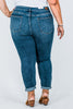 Judy Blue Bleach Splash Boyfriend Jeans - Whiskey Skies - JUDY BLUE