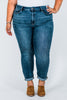 Judy Blue Bleach Splash Boyfriend Jeans - Whiskey Skies - JUDY BLUE