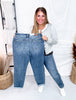 Judy Blue Bleach Splash Boyfriend Jeans - Whiskey Skies - JUDY BLUE