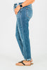 Judy Blue Bleach Splash Boyfriend Jeans - Whiskey Skies - JUDY BLUE