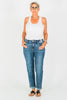 Judy Blue Bleach Splash Boyfriend Jeans - Whiskey Skies - JUDY BLUE