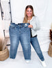 Judy Blue Bleach Splash Boyfriend Jeans - Whiskey Skies - JUDY BLUE
