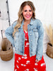Judy Blue Boyfriend Rigid Magic Jean Jacket - Whiskey Skies - JUDY BLUE