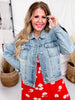 Judy Blue Boyfriend Rigid Magic Jean Jacket - Whiskey Skies - JUDY BLUE