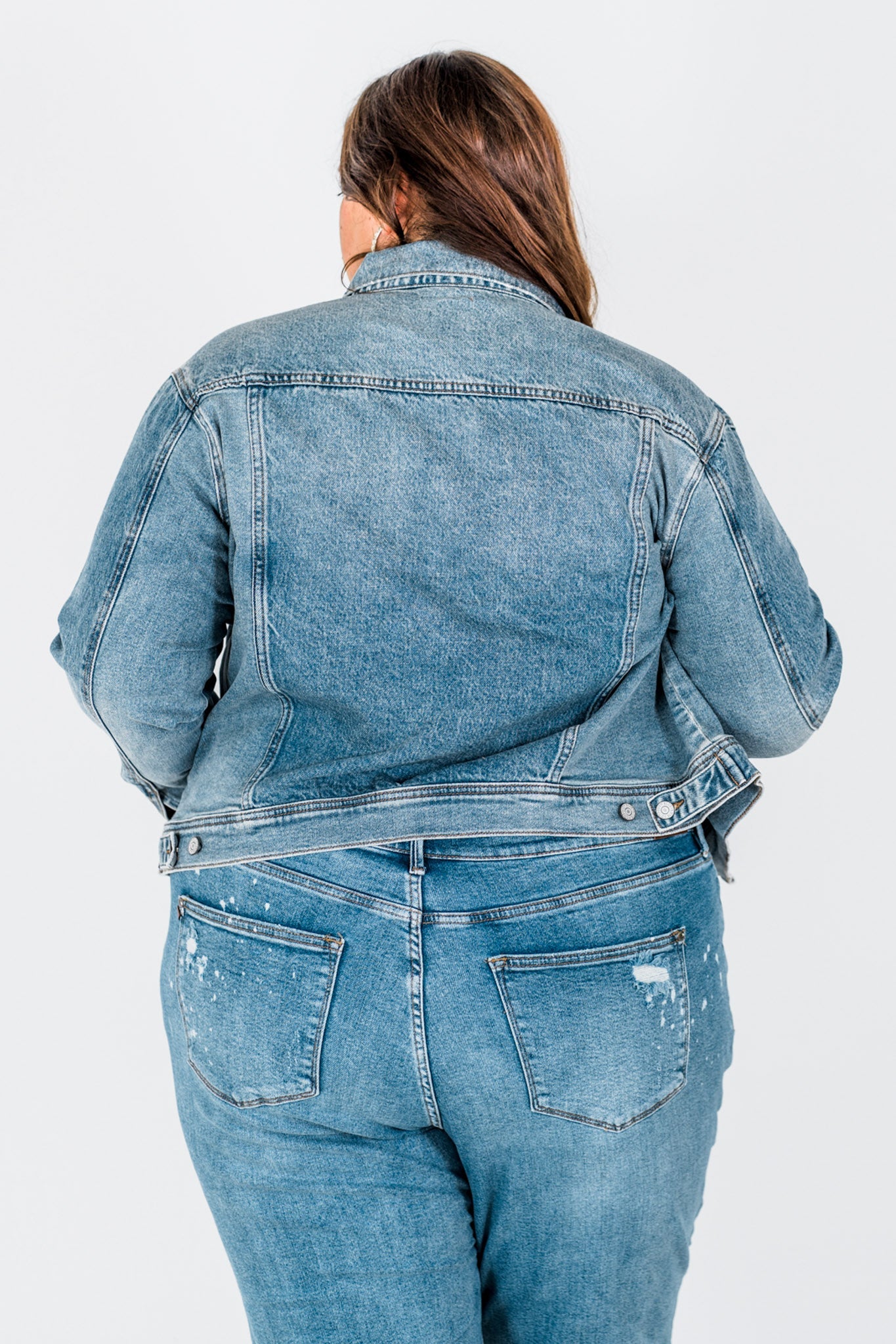 Judy Blue Boyfriend Rigid Magic Jean Jacket - Whiskey Skies - JUDY BLUE