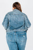 Judy Blue Boyfriend Rigid Magic Jean Jacket - Whiskey Skies - JUDY BLUE