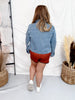 Judy Blue Classic Button Down Denim Trucker Jacket - Whiskey Skies - JUDY BLUE