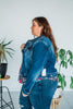 Judy Blue Classic Destroy Denim Jacket - Whiskey Skies - JUDY BLUE