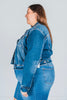 Judy Blue Classic Destroy Denim Jacket - Whiskey Skies - JUDY BLUE