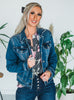 Judy Blue Classic Destroy Denim Jacket - Whiskey Skies - JUDY BLUE