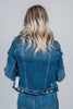 Judy Blue Classic Destroy Denim Jacket - Whiskey Skies - JUDY BLUE