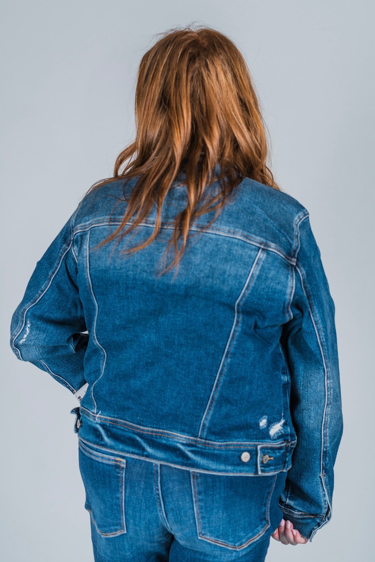 Judy Blue Classic Destroy Denim Jacket - Whiskey Skies - JUDY BLUE