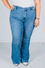 Judy Blue Classic Wash High Waist Flare Jeans - Whiskey Skies - JUDY BLUE