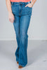 Judy Blue Classic Wash High Waist Flare Jeans - Whiskey Skies - JUDY BLUE