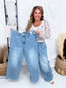 Judy Blue Featherweight Baggy Jeans W/ High Elastic Waist - Whiskey Skies - JUDY BLUE