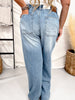 Judy Blue Featherweight Baggy Jeans W/ High Elastic Waist - Whiskey Skies - JUDY BLUE