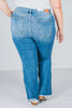 Judy Blue Fray Hem Destroy High Waisted Bootcut Jeans - Whiskey Skies - JUDY BLUE