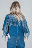 Judy Blue Fringe Denim Jacket - Whiskey Skies - JUDY BLUE