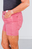 Judy Blue Garment Dyed Rose Pink Denim Shorts - Whiskey Skies - JUDY BLUE