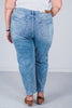 Judy Blue High - Rise Side Panel Barrel Leg Judy Blue Jeans - Whiskey Skies - JUDY BLUE