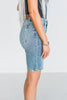 Judy Blue High - Rise Vintage Wash Bermuda Denim Shorts - Whiskey Skies - JUDY BLUE