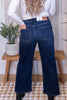 Judy Blue High - Waist Ankle Wide Jeans - Whiskey Skies - JUDY BLUE