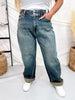 Judy Blue High Waist Arc Leg Jeans W/ Hollywood Waist - Whiskey Skies - JUDY BLUE
