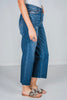 Judy Blue High Waist Back Pocket Embroidery Wide Leg Crop - Whiskey Skies - JUDY BLUE